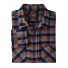 Filson The Rangeland Flannel Shirt Navy/Orange/Multi Check folded