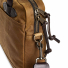 Filson Tin Cloth Compact Briefcase Dark Tan side close-up