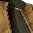 Filson Tin Cloth Field Jacket Dark Tan with close-up liner