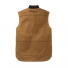 Filson Tin Cloth Insulated Work Vest Dark Tan back