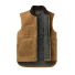 Filson Tin Cloth Insulated Work Vest Dark Tan front open