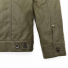 Filson Tin Cloth Short Lined Cruiser Jacket Military Green back close-up