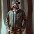 Filson Tin Cloth Short Lined Cruiser Jacket Military Green in studio