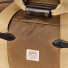 Filson Tin Cloth Small Duffle Bag Dark Tan front close-up