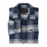 Filson Vintage Flannel Work Shirt Light Blue/Navy Plaid folded
