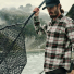 Filson Vintage Flannel Work Shirt Natural/Charcoal fishing
