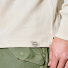 Waffle Knit Henley Sand wearing front detail