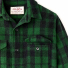 Filson Wool Jac-Shirt Green/Black Plaid Flap-covered-chest-pockets-with-hidden-buttons 