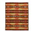 Pendleton Jacquard Unnapped Blanket Robe Highland Peak Red -Backside