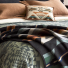 Pendleton Jacquard Unnapped Robe Wyeth Trail Oxford on bedcorner