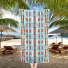 Pendleton Oversized Jacquard Spa Towel Chief Joseph Aqua