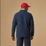 Portuguese Flannel Labura Cotton-Corduroy Overshirt Blue back men with cap