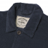 Portuguese Flannel Labura Cotton-Corduroy Overshirt Blue front with label