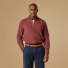Portuguese Flannel Lobo Cotton-Corduroy Shirt Bordeaux front men