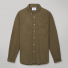 Portuguese Flannel Lobo Cotton-Corduroy Shirt Olive front with background