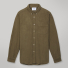 Portuguese Flannel Lobo Cotton-Corduroy Shirt Olive front with background