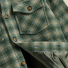 Portuguese Flannel Waffle Overshirt Green