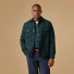 Portuguese Flannel Wool Field Overshirt Green front men