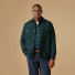 Portuguese Flannel Wool Field Overshirt Green front men