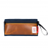 Topo Designs Dopp Kit Heritage Navy/Brown Leather front