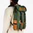 Topo Designs Klettersack Heritage Olive Canvas/Brown Leather carrying