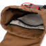 Topo Designs Rover Pack Heritage Dark Khaki Canvas/Dark Brown Leather inside