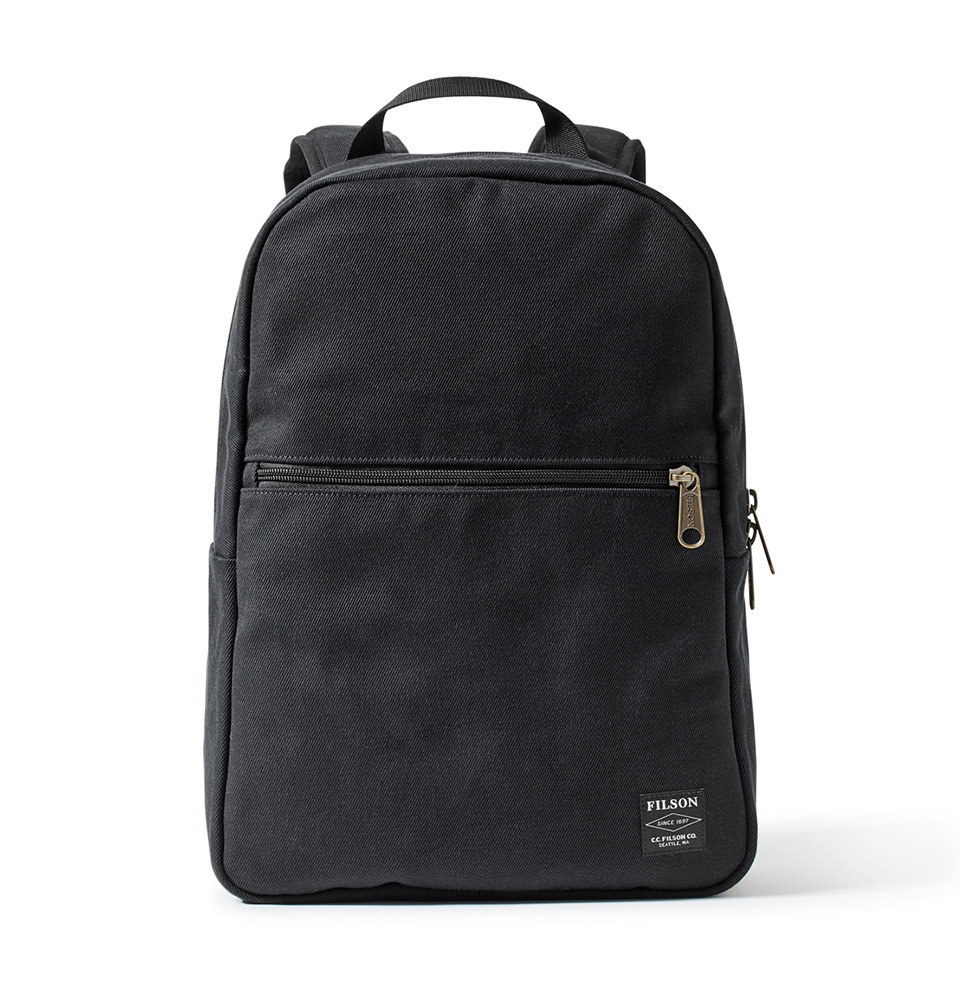 filson black backpack