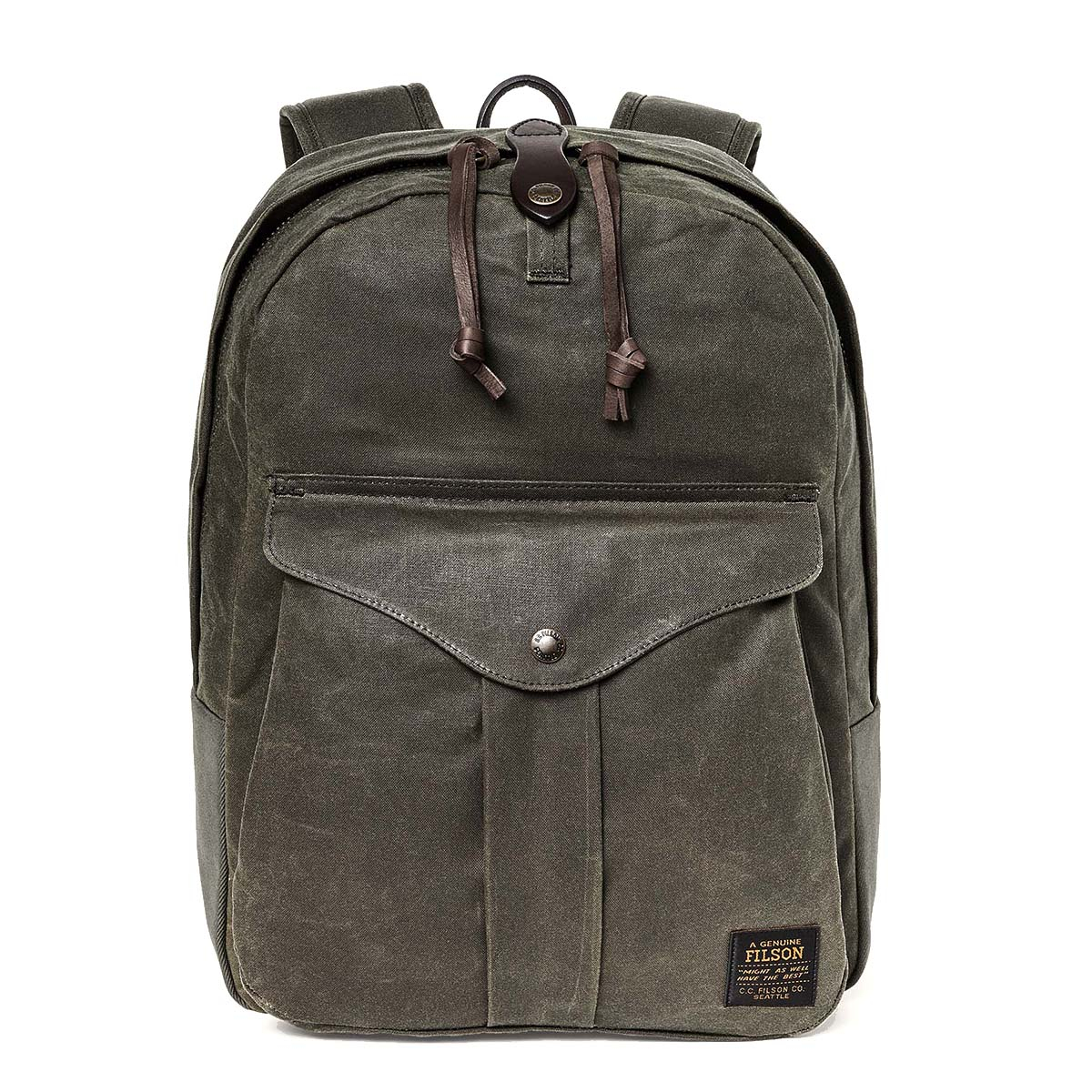 Filson Journeyman Backpack Otter Green backpack with style and character