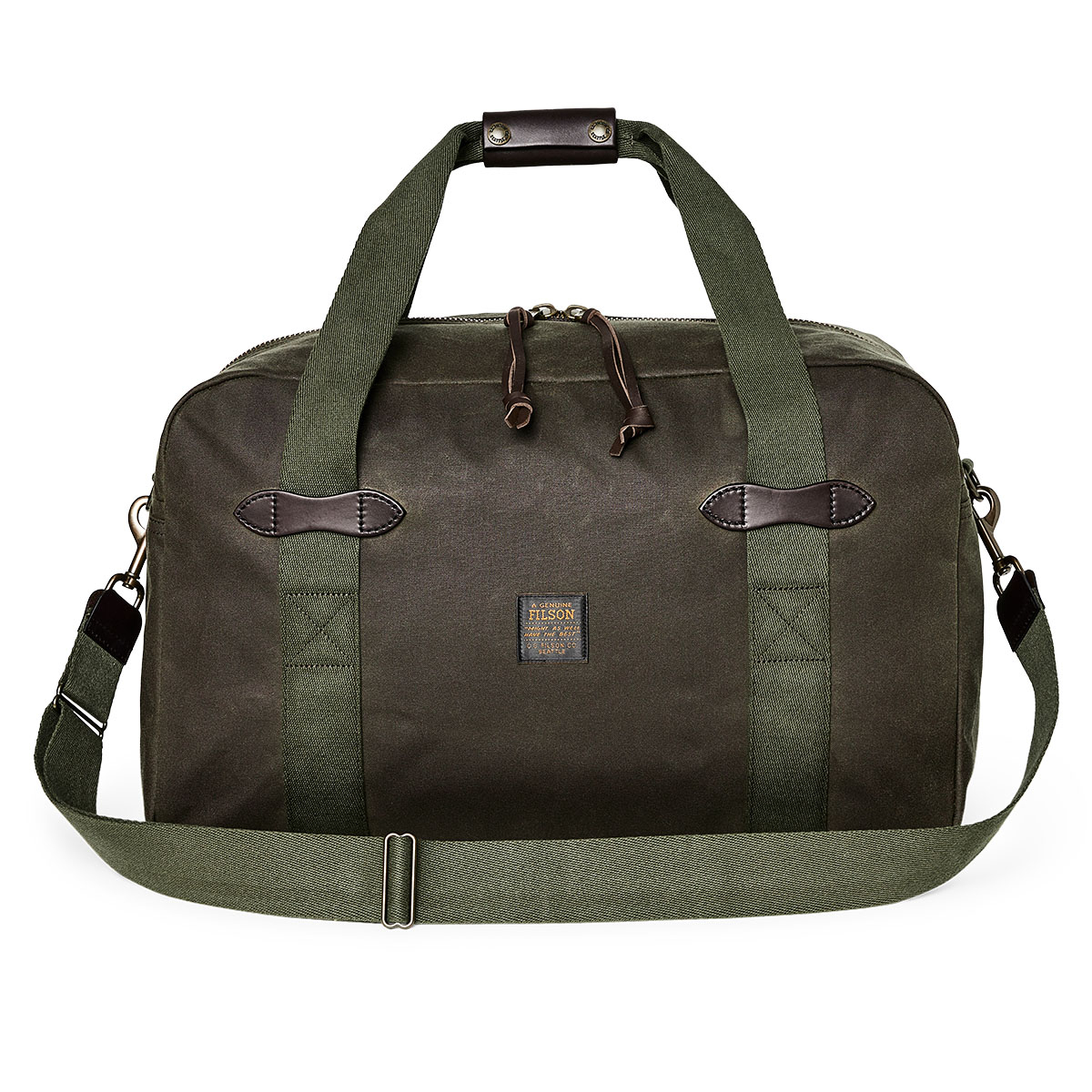 Filson Tin Cloth Medium Duffle Bag Otter Green perfect overnight bag