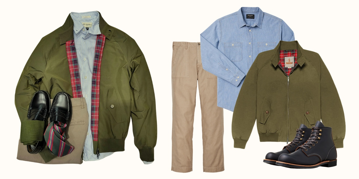 Baracuta G9 Original Harrington Jacket Beech, made in the UK.