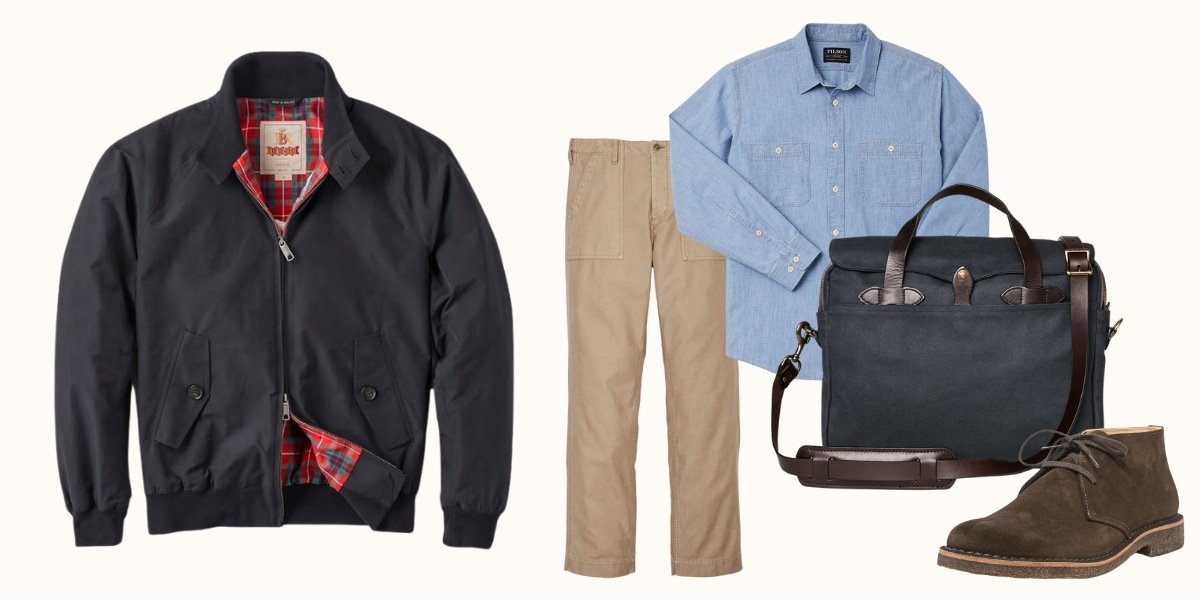 Baracuta G9 Original Harrington Jacket Dark Navy, classic stylish jacket