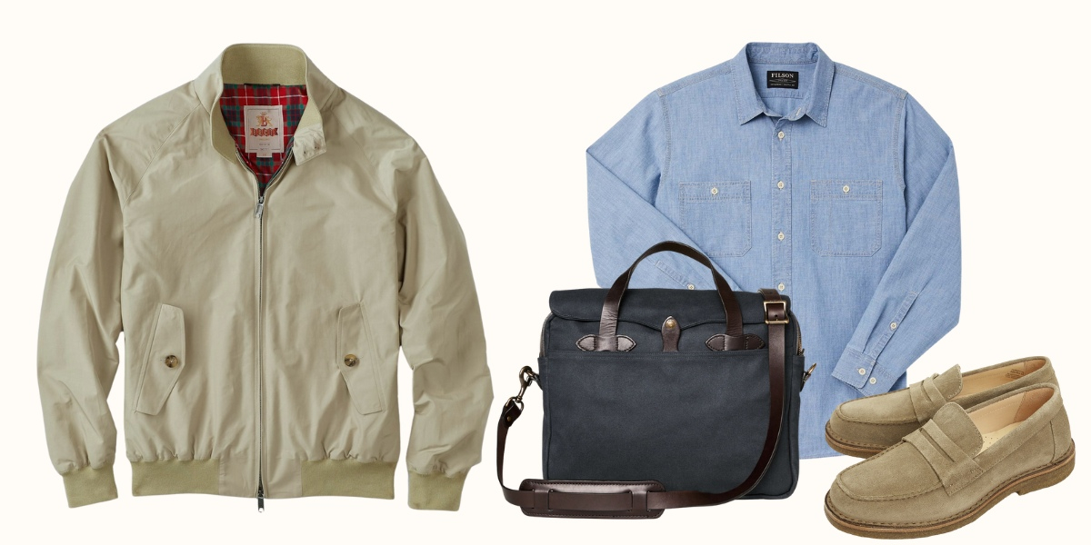 Baracuta G9 Original Harrington Jacket Natural, made in the UK.