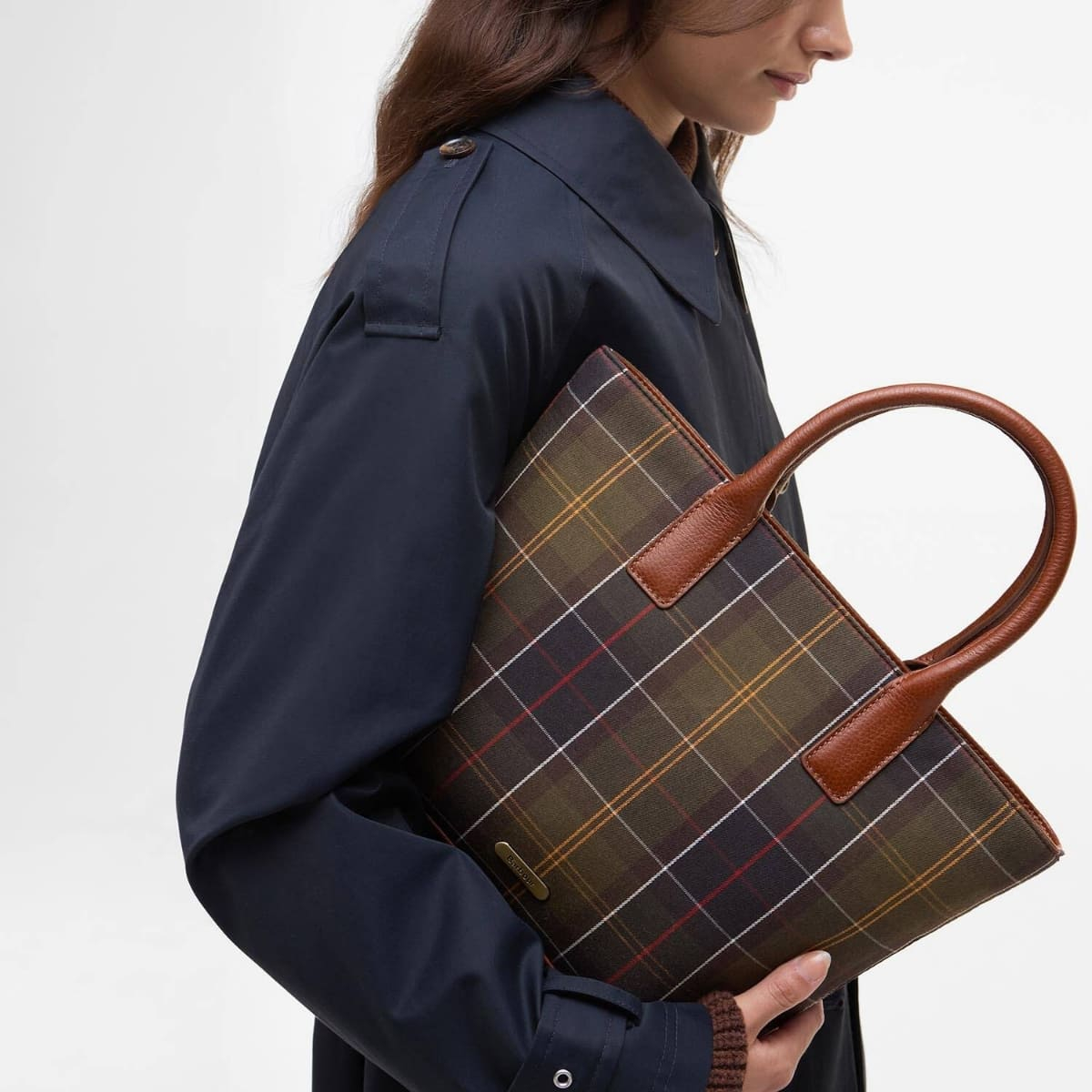 Barbour Birch Tartan Tote Bag Classic Tartan, Great laptop bag voor work and school.