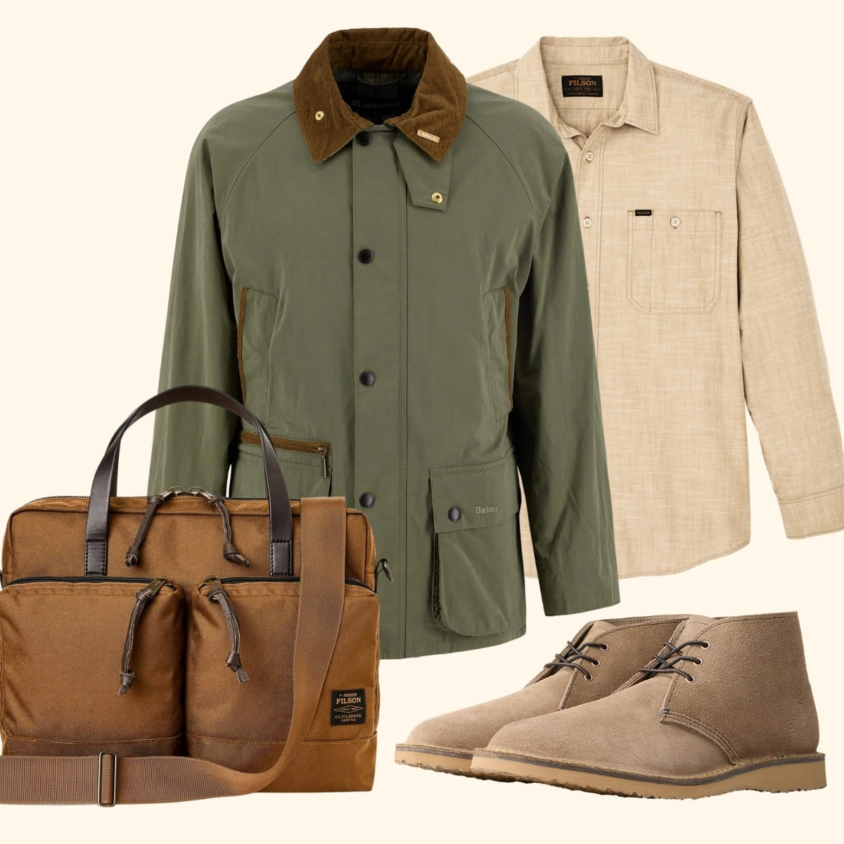 Barbour Icons Bedale Casual Jacket Fern  how to wear it.