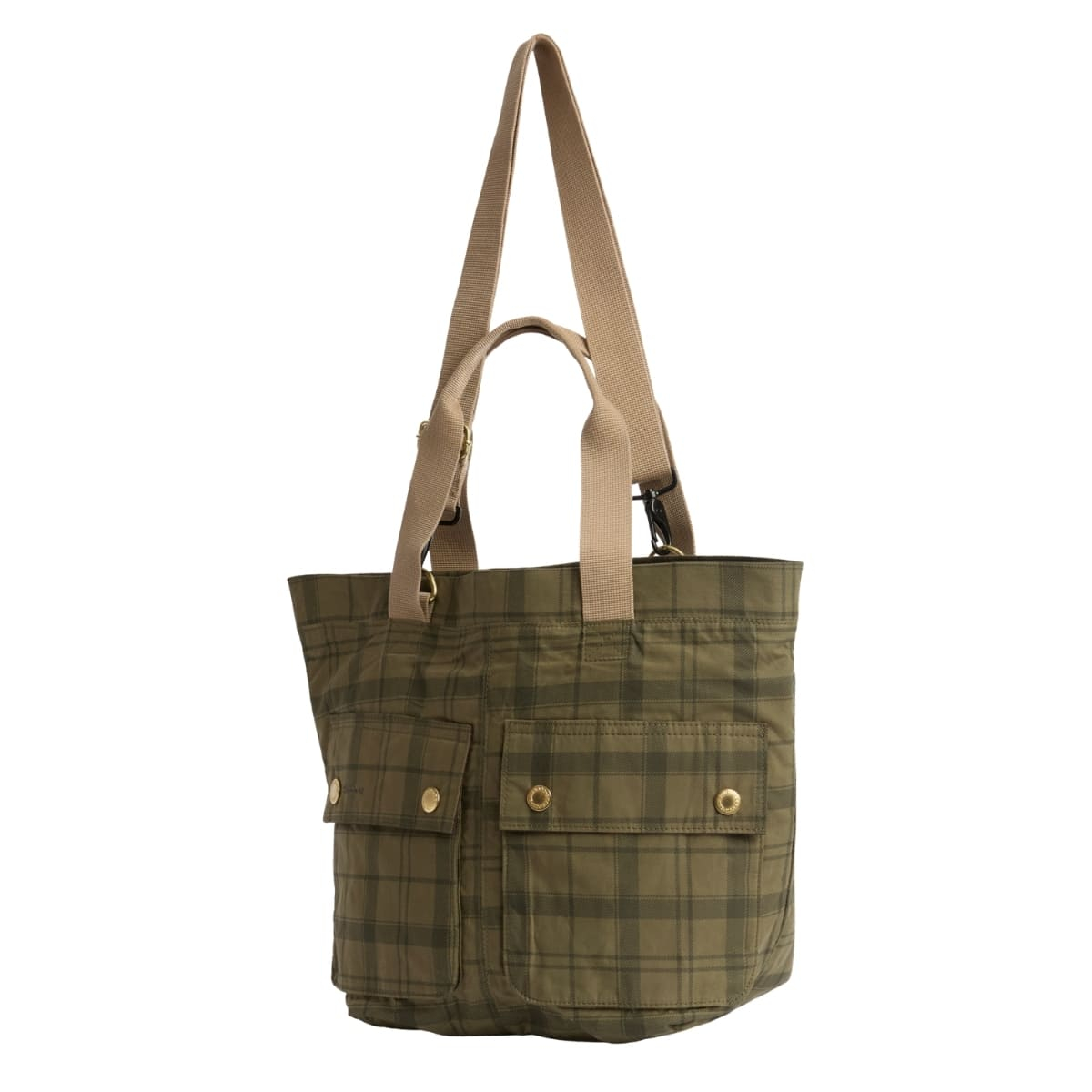 Barbour Transport Carry All Tote Bag Dusky Green Tartan, Great, tote weekend bag. Very well made and nicely detailed