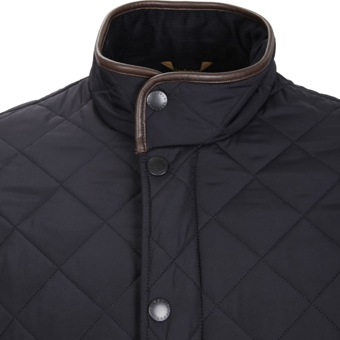 Barbour Powell Quilted Jacket Navy, Stylish outdoor jacket.