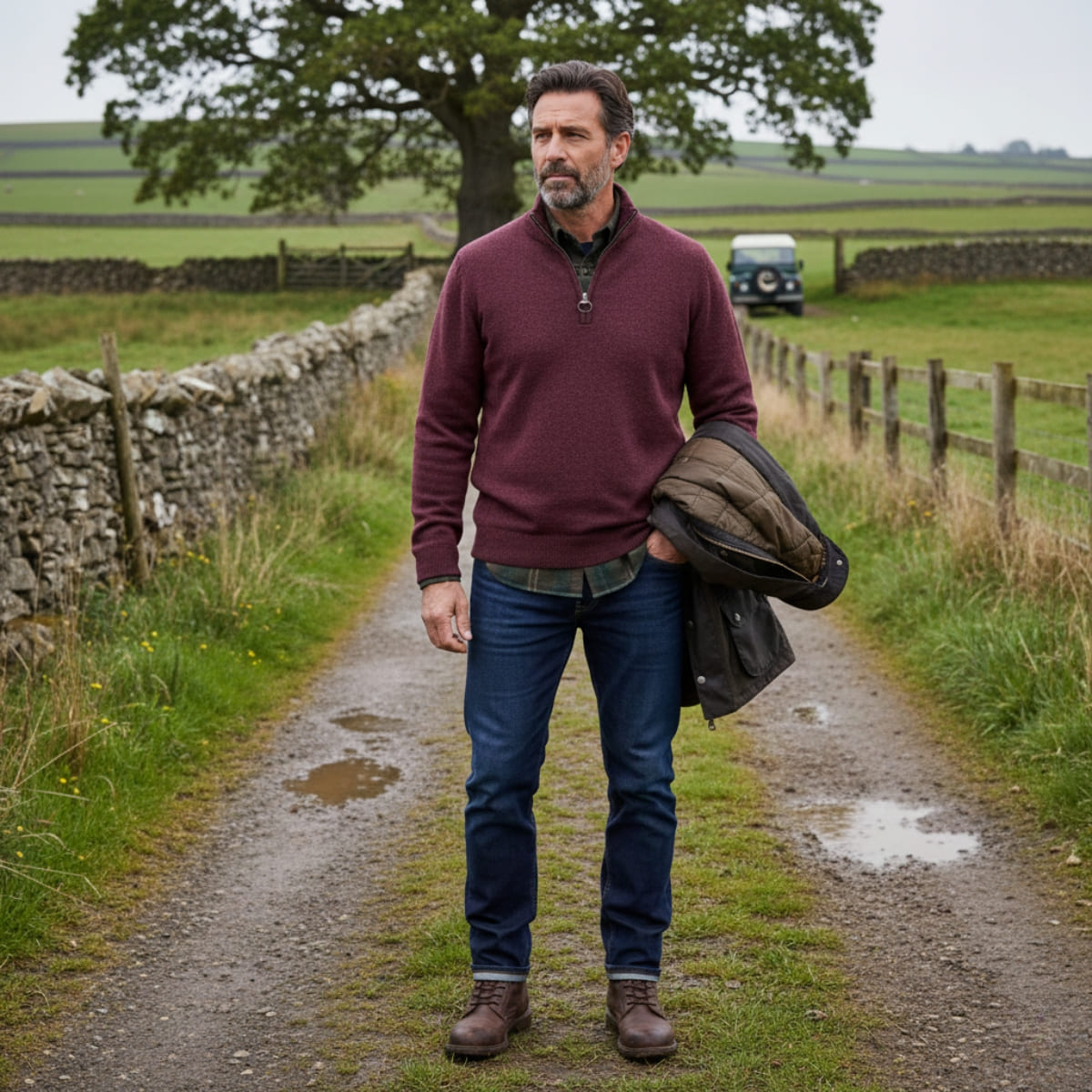 Barbour Holden Half Zip Lamswool Sweater Ruby Marl is a stylish and versatile men's jumper made from luxurious lambswool. Barbour Holden Half Zip Lamswool Sweater Ruby Marl is a stylish and versatile men's jumper made from luxurious lambswool.