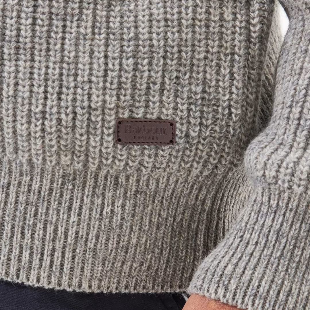 Barbour Horseford Crew Neck Jumper Stone, sweater made with premium lambswool Barbour Horseford Crew Neck Jumper Stone, sweater made with premium lambswool