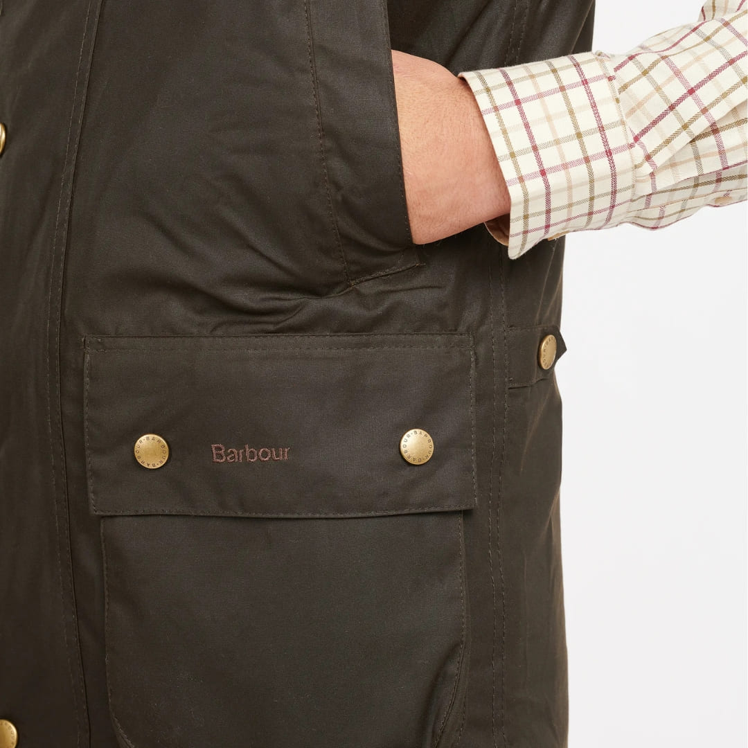 Barbour Westmorland Wax Bodywarmer Olive, Stylish outdoor wax gilet. Barbour Westmorland Wax Bodywarmer Olive, Stylish outdoor wax gilet.