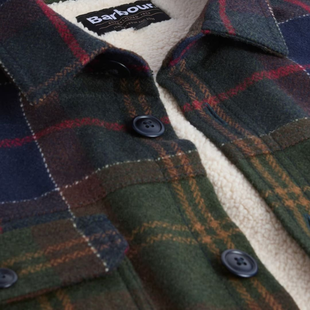 Barbour Willberry Overshirt - Classic Tartan, the perfect additional layer for cooler days