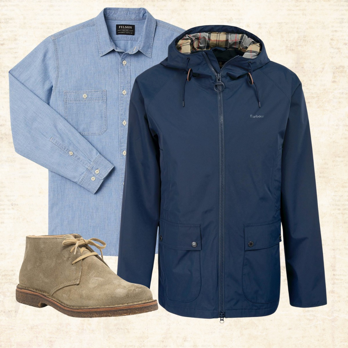 Barbour Hooded Domus Waterproof Jacket Navy – Stylish & Weatherproof