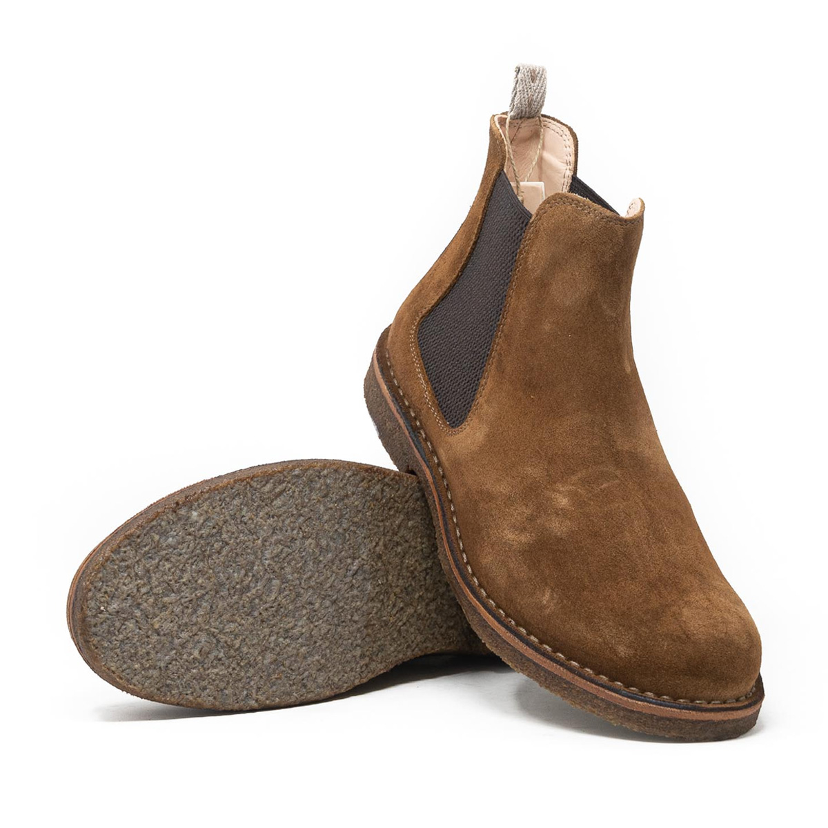 Khaki chelsea boots sales
