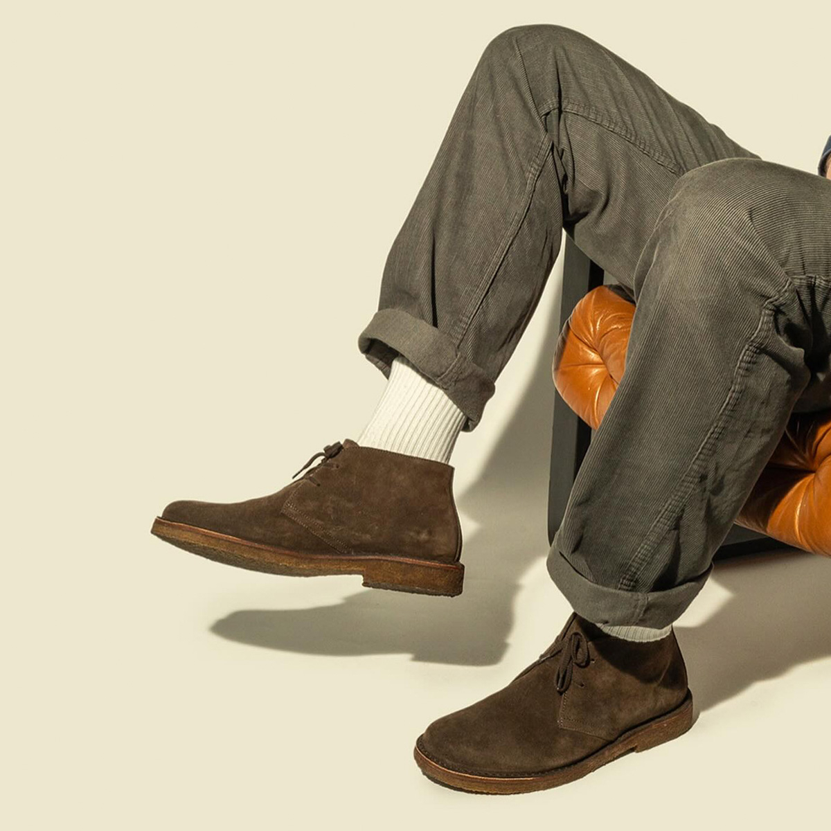 Astorflex Greenflex Boot Dark Chestnut, lifestyle with chino