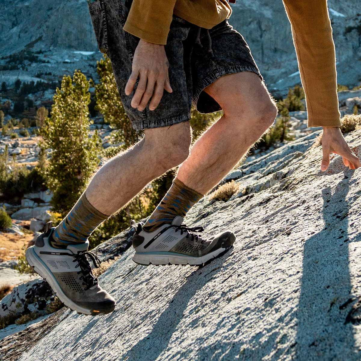 Danner Trail 2650 Mesh, with Vibram’s legendary Megagrip rubber compound for enhanced traction in every step, whether wet or dry