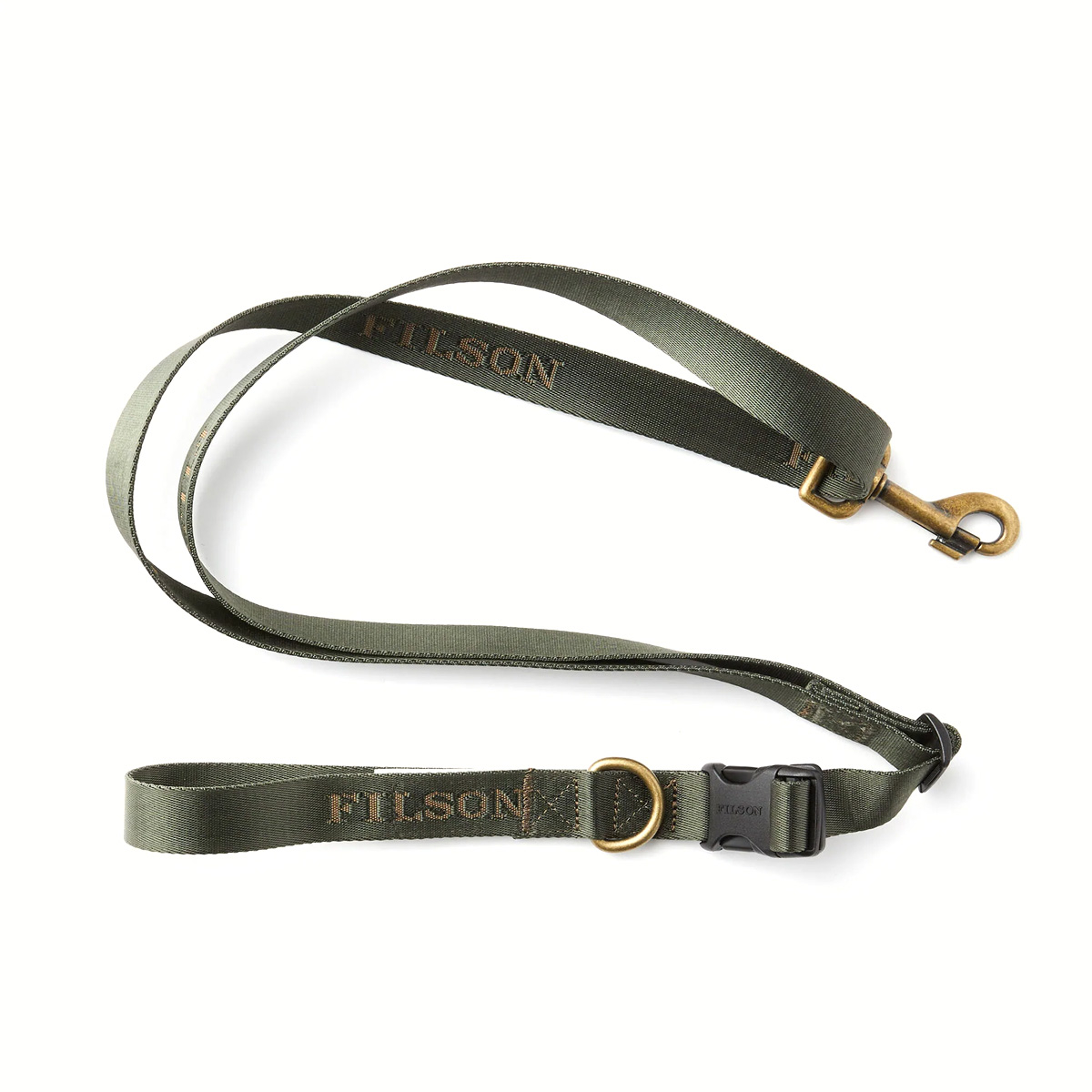 Filson Adjustable Nylon Leash 20218830-Dark Timber, durable Nylon dog Leash is versatile accessory for exercising or training your dog