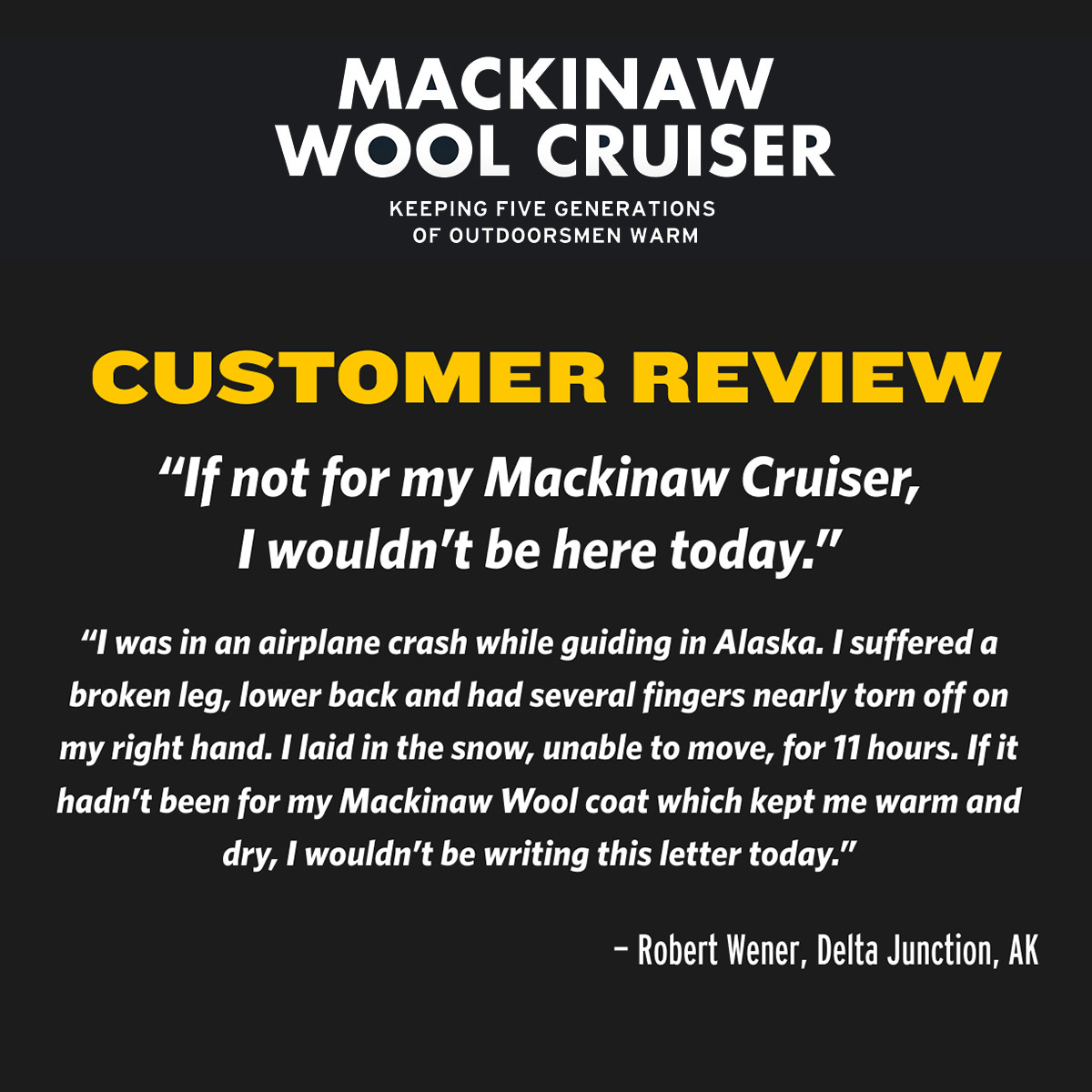 Filson Mackinaw Wool Cruiser Jacket, customer review.