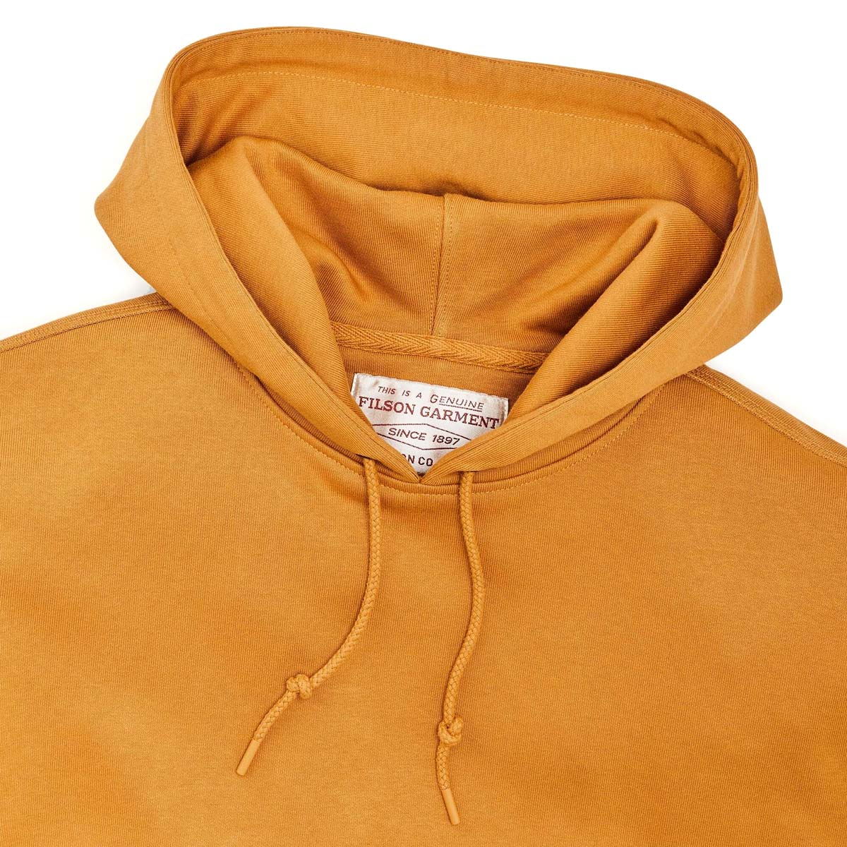 Filson Prospector Hoodie Harvest Gold, an ideal baselayer in cold weather conditions