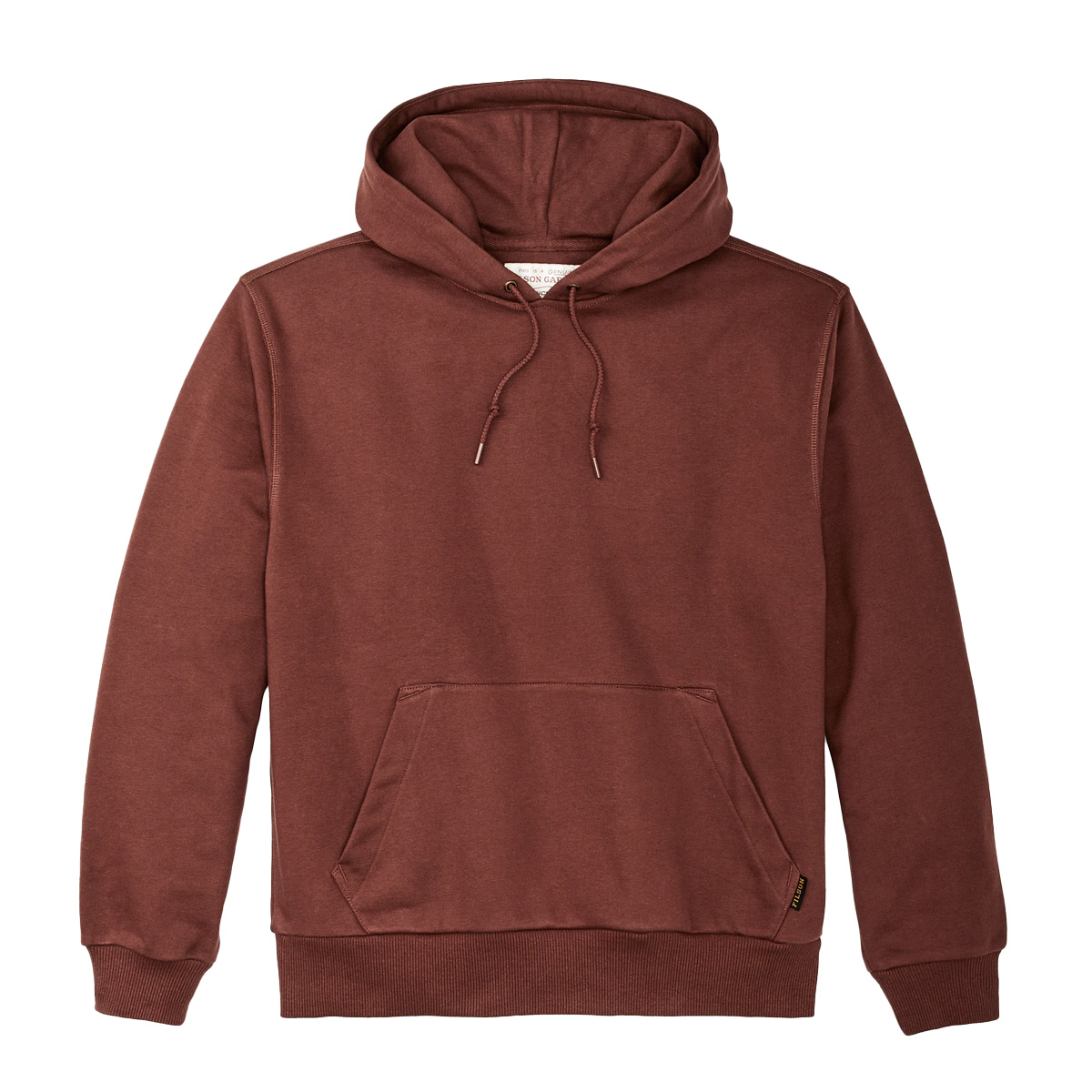 Filson Prospector Hoodie Smoked Paprika, an ideal baselayer in cold weather conditions