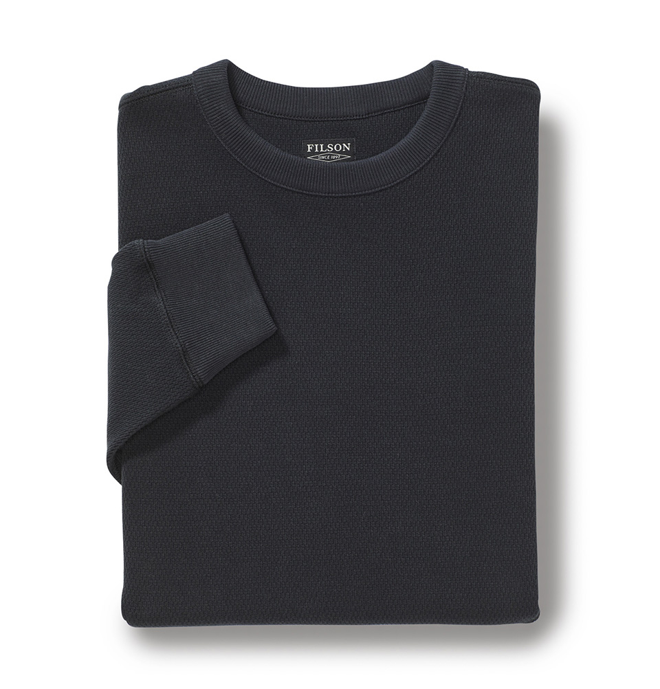 Filson Waffle Knit Thermal Crew, an ideal baselayer in cold weather conditions