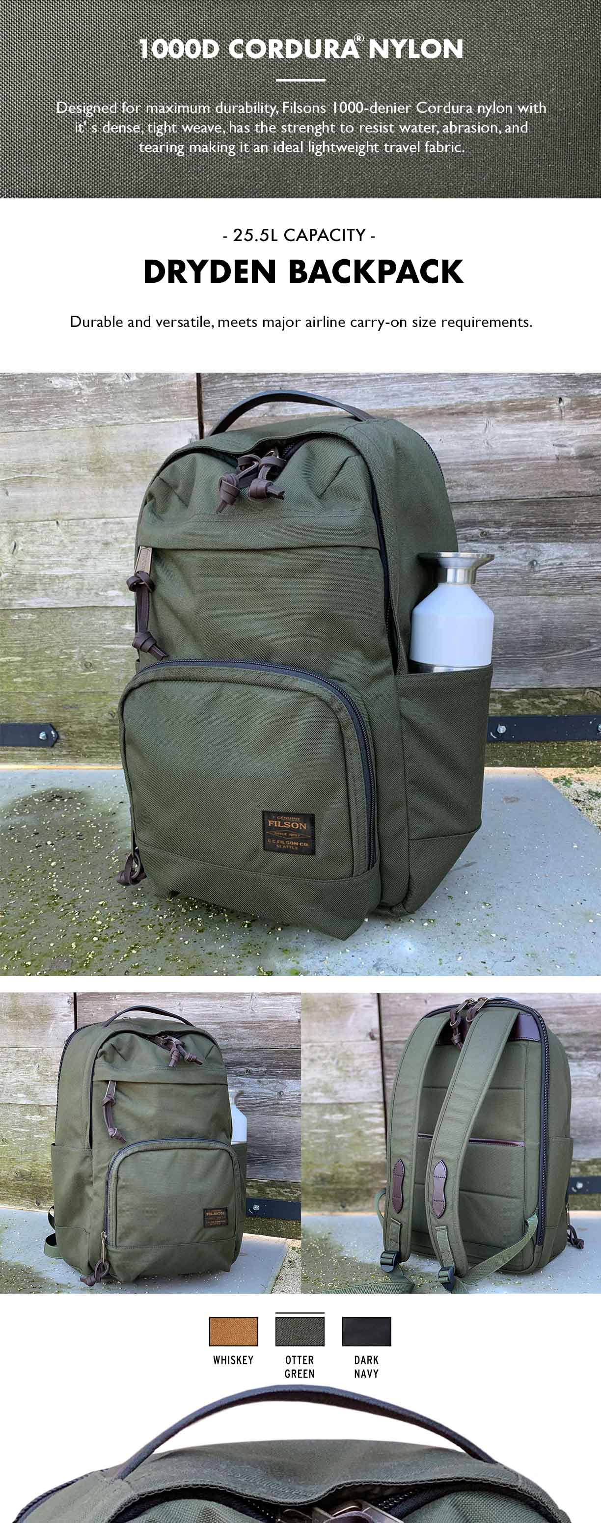 Filson Dryden Backpack Otter Green Product-information